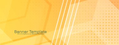 Soyut geometrik tasarım modern sarı renk sancak vektörü