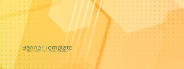 Soyut geometrik tasarım modern sarı renk sancak vektörü