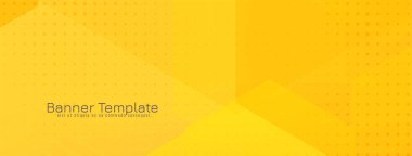 Modern çokgen geometrik biçim sarı iş sancak vektörü