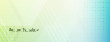 Soyut geometrik tasarım modern renkli pankart şablon vektörü