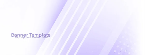 Weiche Violette Farbe Geometrisches Design Modernes Business Banner Vektor — Stockvektor