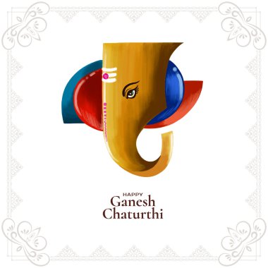 Mutlu Ganesh Chaturthi festivali arka plan vektörü