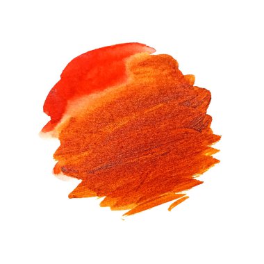 Soyut suluboya kırmızı fırça darbesi tasarım arka plan vektörü