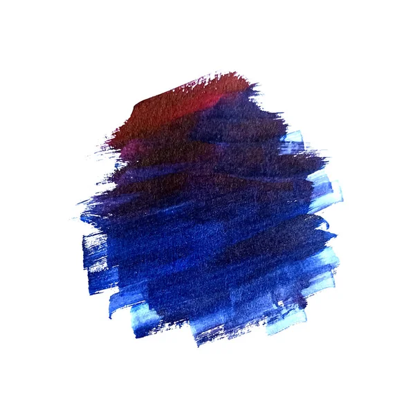 Moderne Blaue Aquarell Pinselstrich Design Hintergrundvektor — Stockvektor