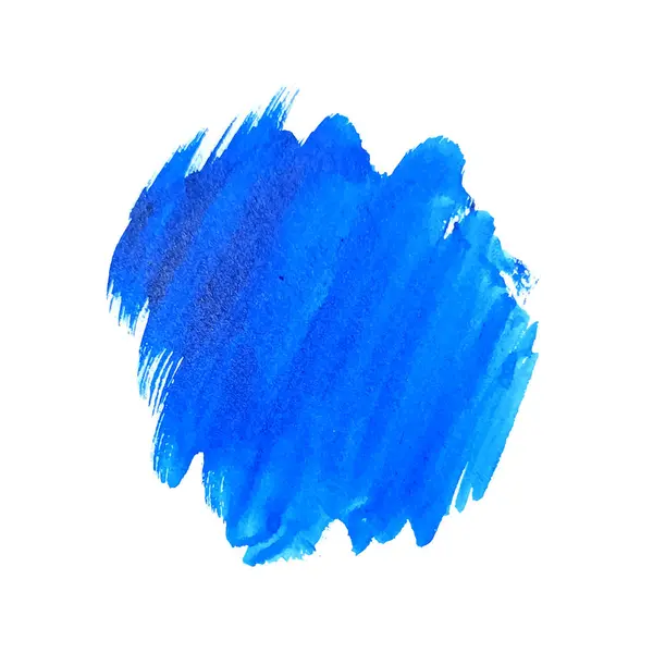 Modern mavi suluboya fırça darbesi arka plan vektörü