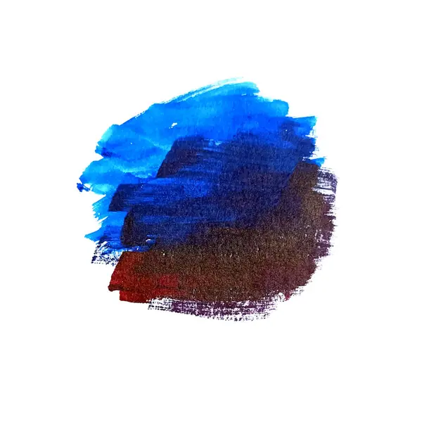 Moderne Blaue Aquarell Pinselstrich Design Hintergrundvektor — Stockvektor