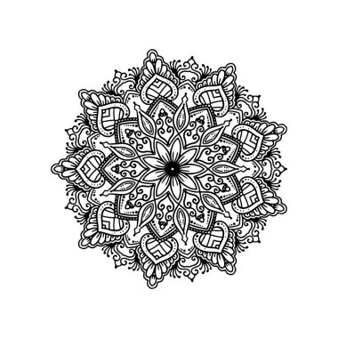Dekoratif zarif mandala tasarım arka plan vektörü