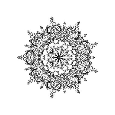 Klasik stil mandala tasarım arka plan vektörü