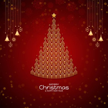 Mutlu Noel festivali dekoratif zarif arka plan vektörü