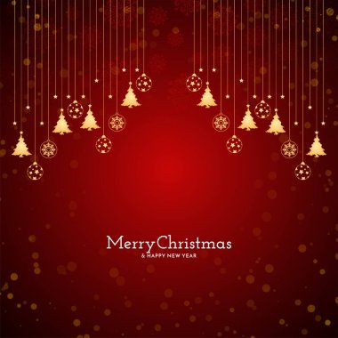 Mutlu Noeller festival stil dolu tebrik kartı tasarım vektörü