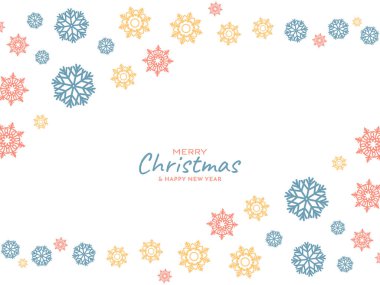 Mutlu Noel Kültür Festivali Dekoratif Tasarım Vektörü