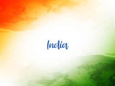 Hint bayrağı temalı Cumhuriyet günü suluboya dokusu modern arkaplan vektörü tasarımı