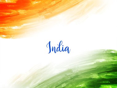 Güzel Hint bayrağı temalı Cumhuriyet Günü suluboya modern arkaplan vektörü