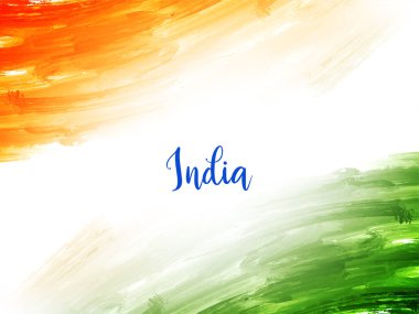 Güzel Hint bayrağı temalı Cumhuriyet Günü suluboya modern arkaplan vektörü