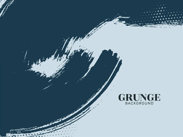 Vintage blue grunge texture stain background design vector