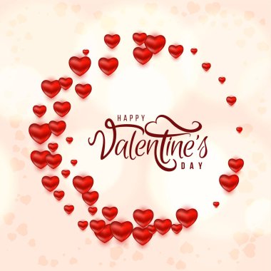 Modern Sevgililer Günü 14 Şubat Kutlama arkaplan vektörü