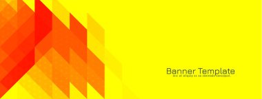 sarı ve kırmızı üçgen desenli mozaik tasarım sancak taşıyıcısı