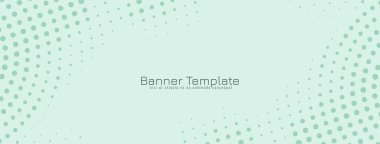 Yumuşak yeşil yarım ton tasarım pankart şablon vektörü