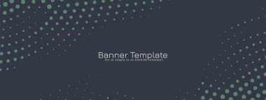 Modern yarım ton tasarım klasik pankart şablon vektörü