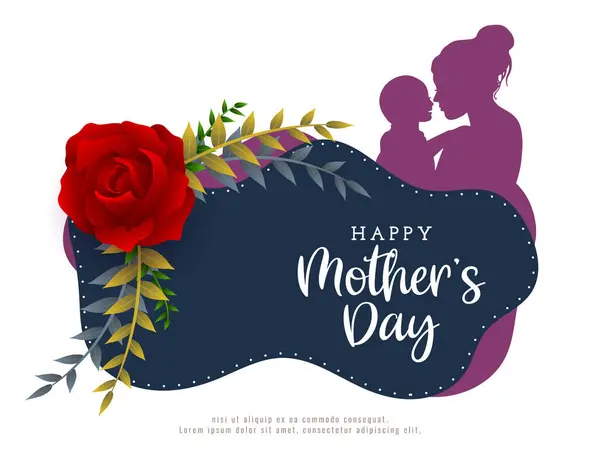 Mooie Happy Mother Day Viering Mooie Achtergrond Ontwerp Vector Rechtenvrije Stockvectors