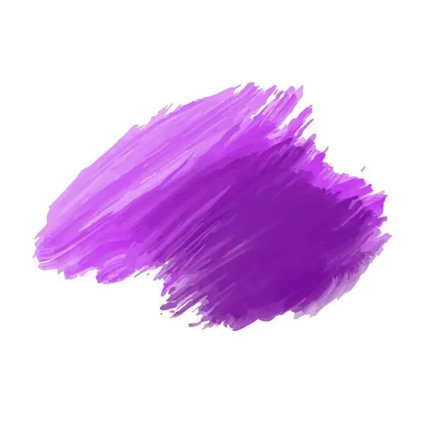 Фіолетовий Акварельний Декоративний Дизайн Мазків Пензля Білому Фоні Вектор Стокова Ілюстрація