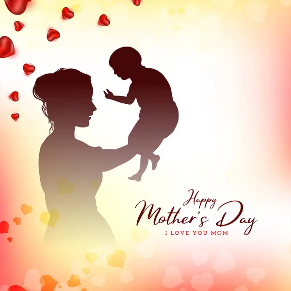 Feliz Dia Das Mães Celebração Cartão Vetor Design Gráficos Vetores