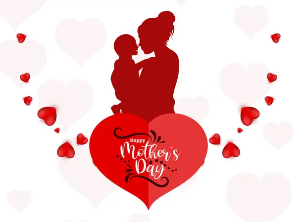 Nowoczesny Szczęśliwy Dzień Matki Uroczystości Piękny Wektor Tła Ilustracje Stockowe bez tantiem