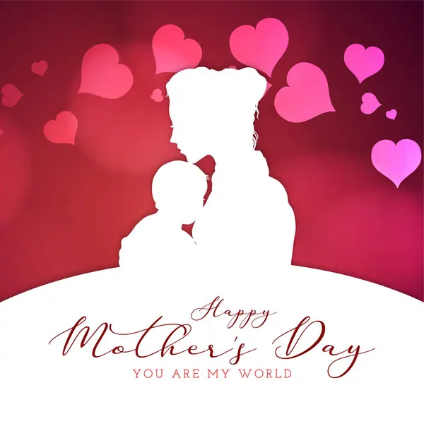 Happy Mother Day Celebration Elegant Decorative Background Vector Стокова Ілюстрація