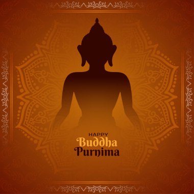 Mutlu Buda Purniması Geleneksel Hint Festivali Zarif arka plan vektörü