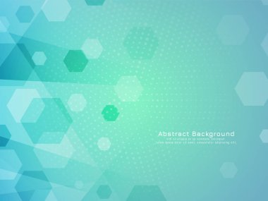 Modern yeşil altıgen geometrik arkaplan vektörünü şekillendirir