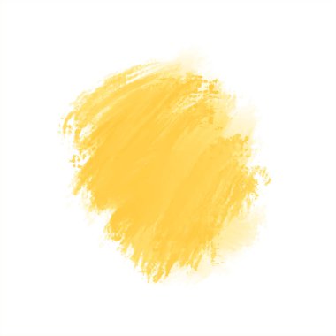 Sarı suluboya fırça darbesi arka plan vektörü