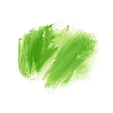 Zarif yeşil suluboya fırça darbesi arka plan vektörü