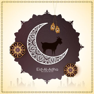 Güzel Kurban Bayramı Mübarek İslami İslam Festivali bayrak taşıyıcısı