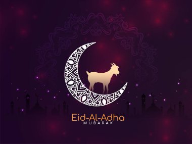 Geleneksel Kurban Bayramı Mübarek İslami festival zarif arka plan vektörü