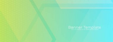 Modern dekoratif renkli altıgen tasarımı geometrik sancak vektörü