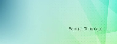 Modern renkli geometrik tasarım sancak taşıyıcısı