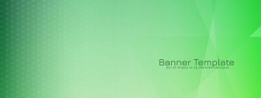 Modern parlak yeşil renk geometrik bayrak tasarım vektörü