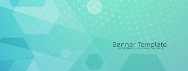 Modern geometrik altıgen tasarım sancak vektörü