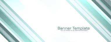 Modern çizgili model pankart tasarım vektörü