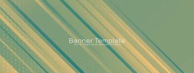 Modern çizgili model retro biçim bayrak tasarım vektörü