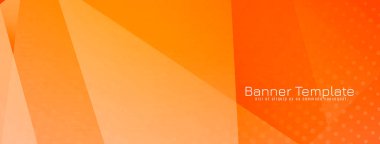 Modern parlak sarı renkli geometrik bayrak tasarım vektörü