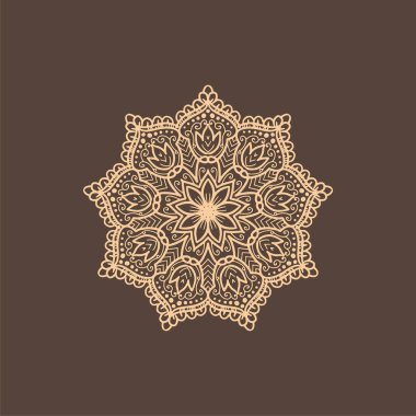 Soyut güzel mandala tasarım arkaplan vektörü