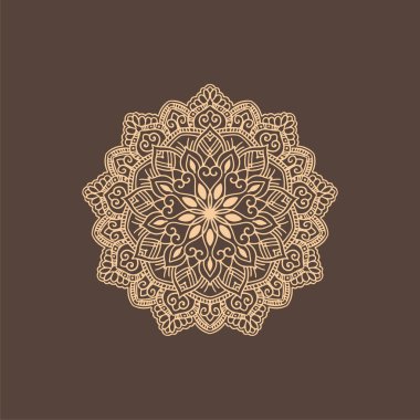 Soyut güzel mandala tasarım arkaplan vektörü