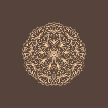 Dekoratif mandala tasarım arka plan vektörü