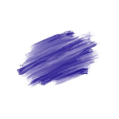 Mavi dekoratif suluboya fırça darbesi tasarım vektörü