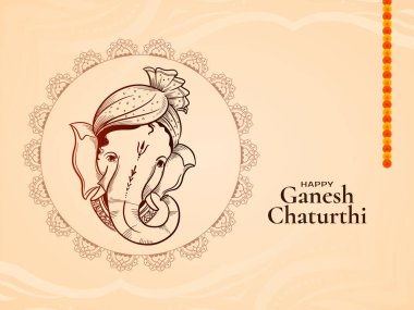 Ganesh Chaturthi Hint festivali kartın kutlu olsun.