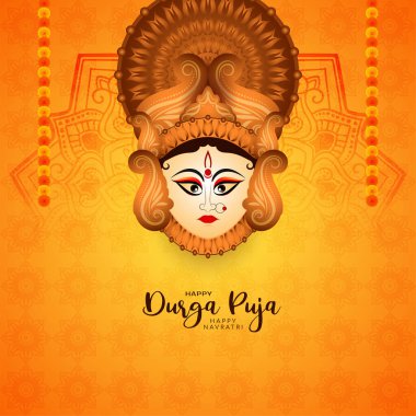 Mutlu Durga puja ve Navratri kültürel Hindu festivali geçmişi