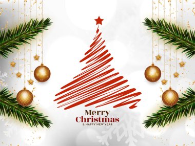 Güzel Mutlu Noeller bayram kutlama arka plan vektörü