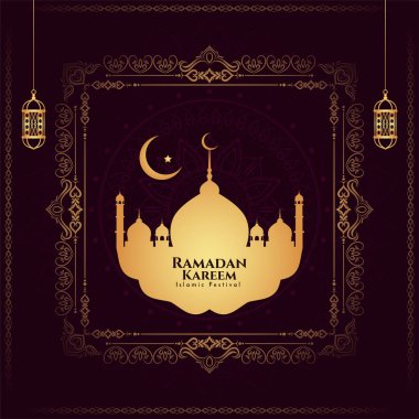 Ramazan Kareem İslami festival arka plan vektörü