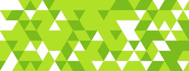 Soyut modern yeşil geometrik bayrak tasarım vektörü